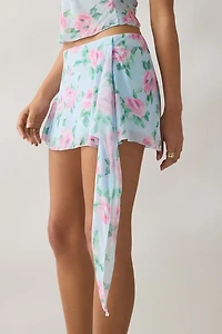 Frankies Bikinis Maribel Watercolor Floral Mini Skirt