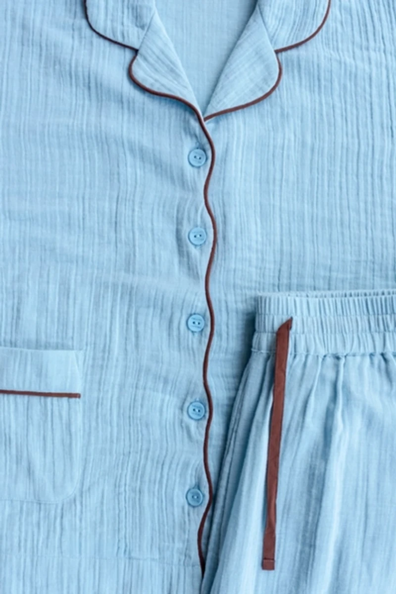 TBCo Cotton Cropped Leg Pajama Set
