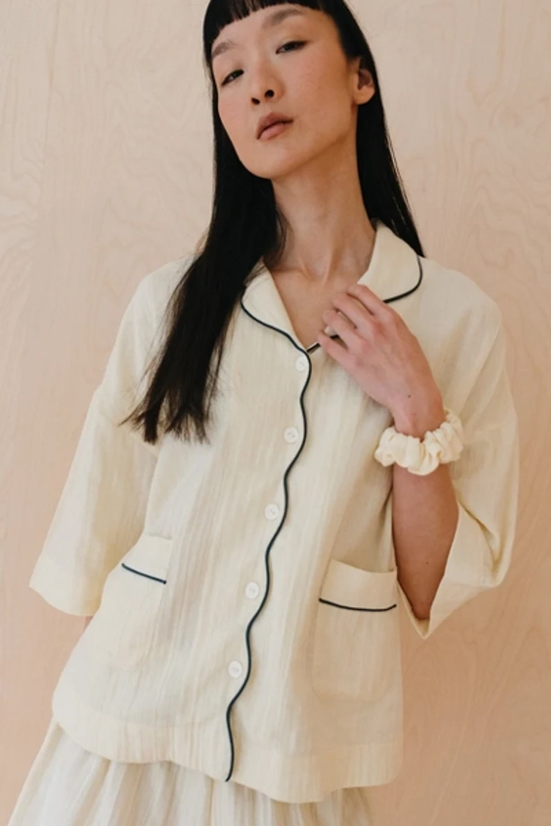 TBCo Cotton Scalloped Pajama Set