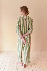 TBCo Cotton Ruffled Cropped Leg Pajama Set