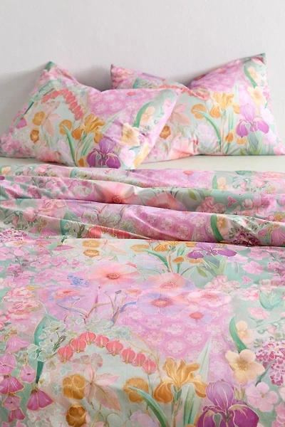Halcyon Floral Patterned Cotton Percale Duvet Cover