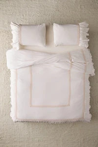 Cali Dream Boho Ruffle Cotton Gauze Duvet Cover