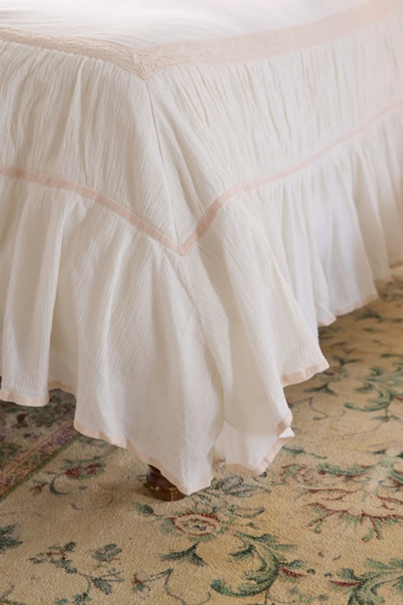 Cali Dream Boho Ruffle Cotton Gauze Duvet Cover