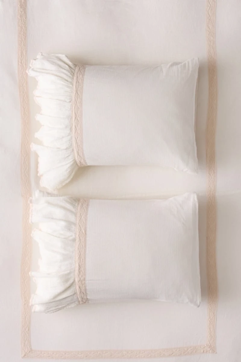 Cali Dream Boho Ruffle Cotton Gauze Sham Set
