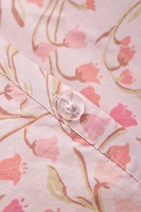 Lily Of The Valley Floral Cotton Percale Duvet Cover