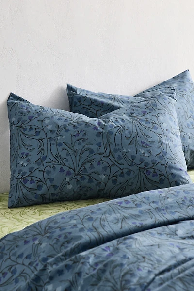 Lily Of The Valley Floral Cotton Percale Sham Set