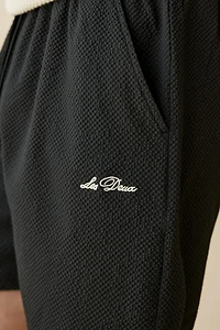 Les Deux Stan Seersucker Swim Shorts