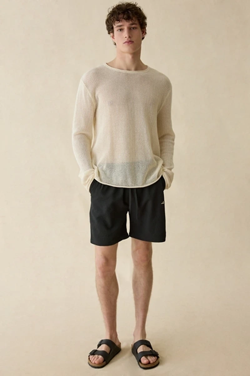 Les Deux Stan Seersucker Swim Shorts