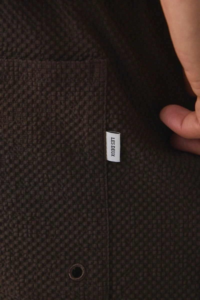 Les Deux Stan Seersucker Swim Short