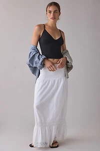 Out From Under Cotton Compression Triangle Lace Trim Cami