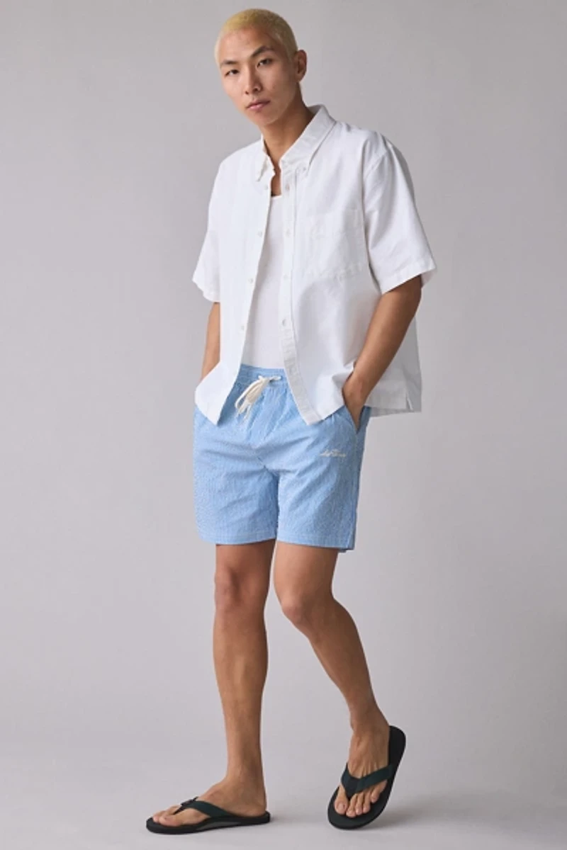 Les Deux Stan Stripe Seersucker Short