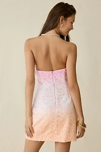 Elliatt Lumira Strapless Sequin Mini Dress