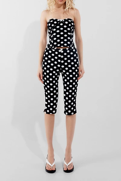 by.DYLN Isla Black Spot Strapless Top