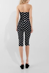 by.DYLN Isla Black Spot Capri Pants