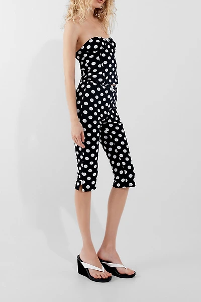 by.DYLN Isla Black Spot Capri Pants