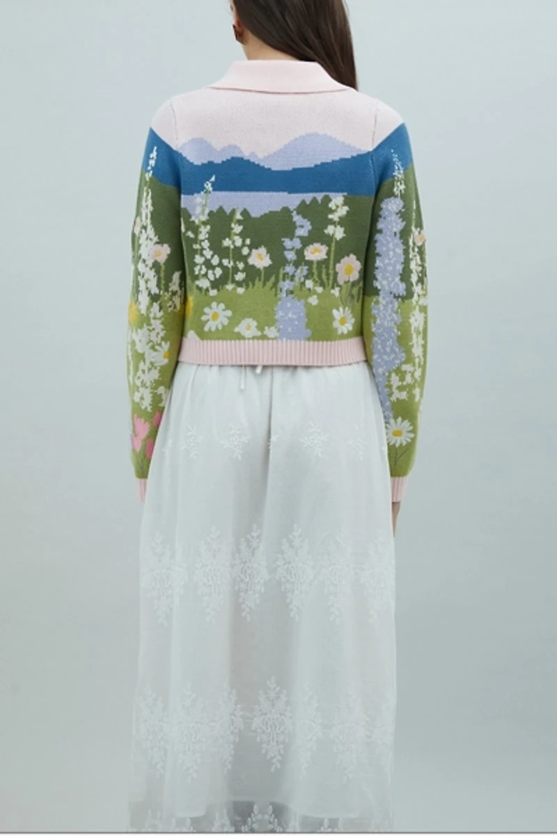 House Of Sunny Sunset Blooms Tripper Cardigan