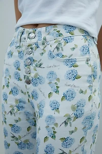 House Of Sunny Jessie Hydrangea Denim Pants