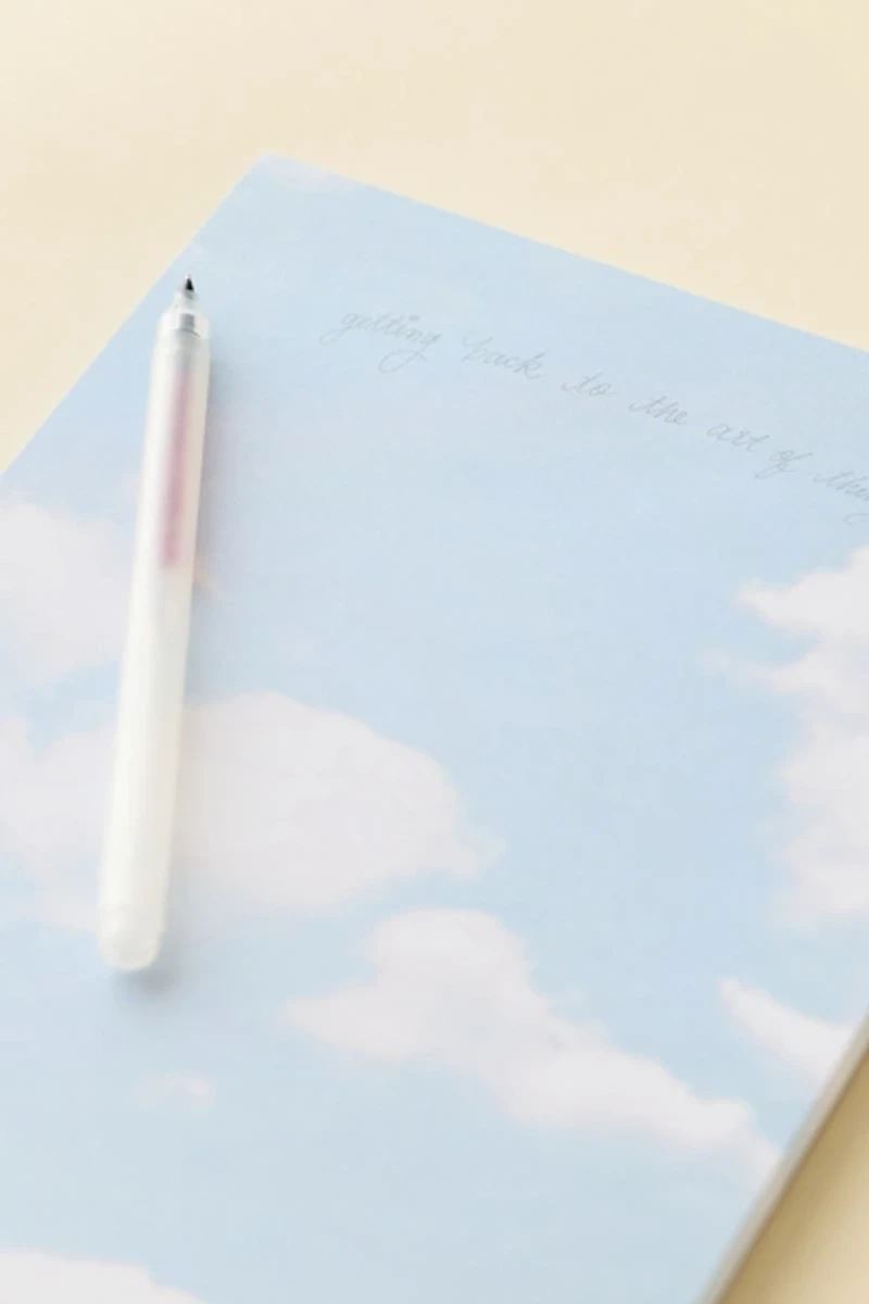 PIPSTICKS X Haricot Vert Cloud Patterned Notepad