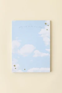 PIPSTICKS X Haricot Vert Cloud Patterned Notepad