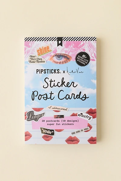 PIPSTICKS X Haricot Vert Sticker Post Cards Stationery Set