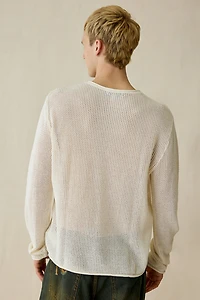 UO Mason Mesh Crew Neck Sweater