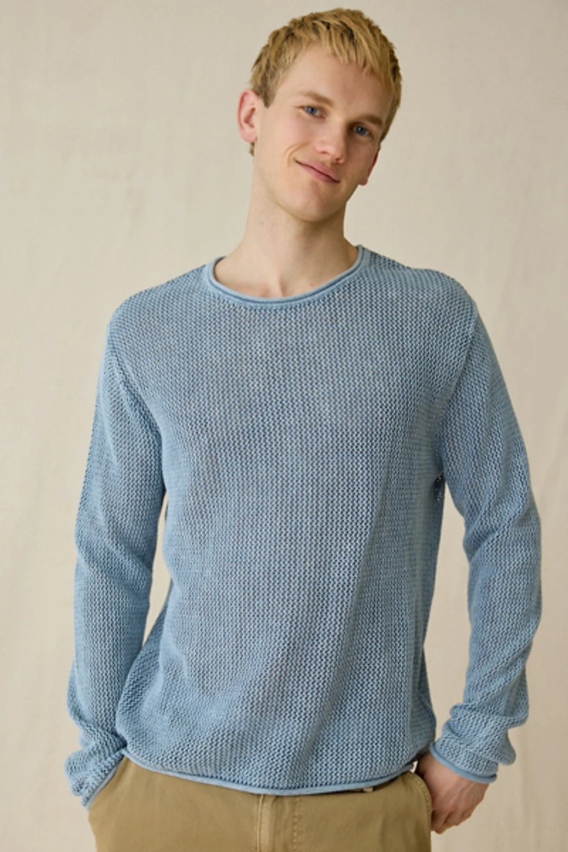 UO Mason Mesh Crew Neck Sweater