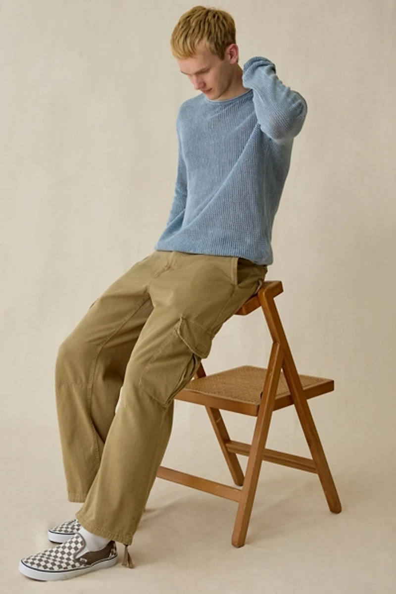 UO Mason Mesh Crew Neck Sweater