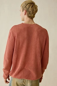 UO Mason Mesh Crew Neck Sweater