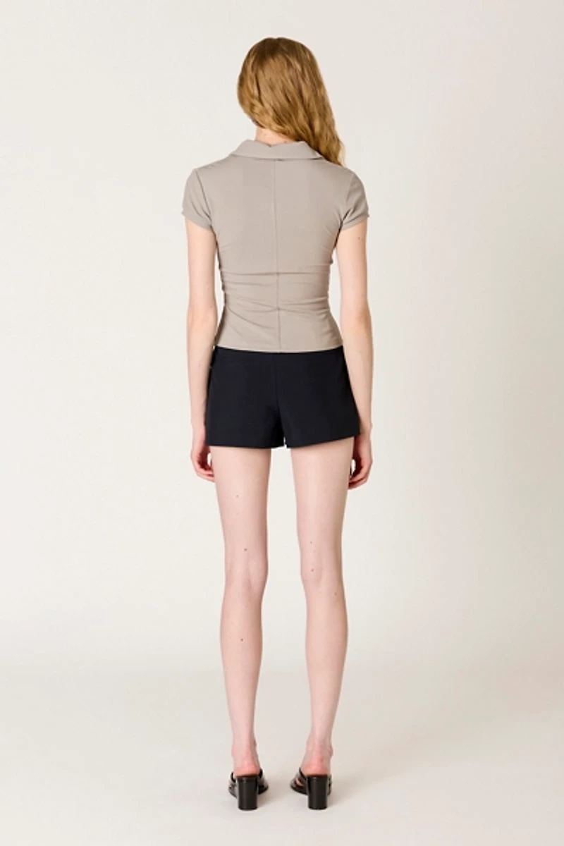 NIA Quinn Short Sleeve Polo Top