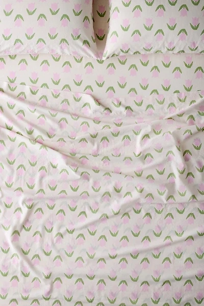 Mini Tulip Patterned Cotton Sheet Set