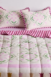 Emelia Tulip Striped Reversible Quilt