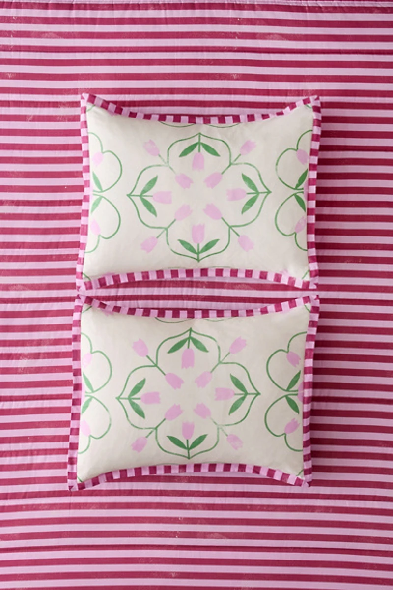 Emelia Tulip Patterned Sham Set