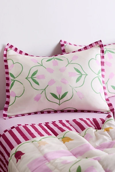 Emelia Tulip Patterned Sham Set