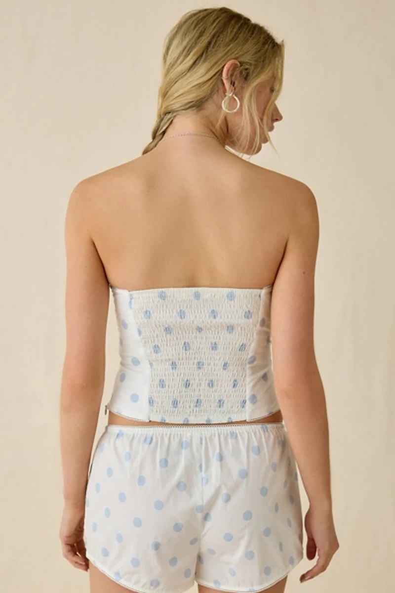 NIA Esperanza Polka Dot Tube Top