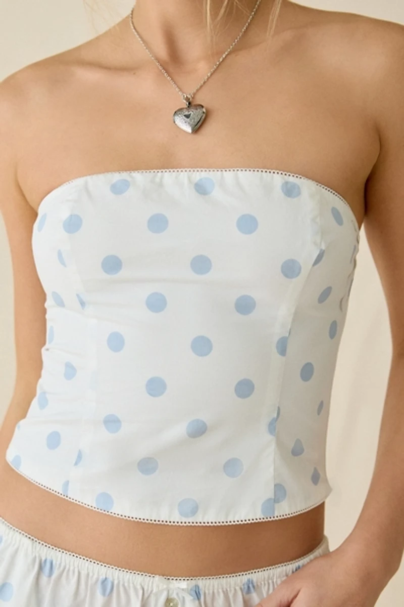 NIA Esperanza Polka Dot Tube Top