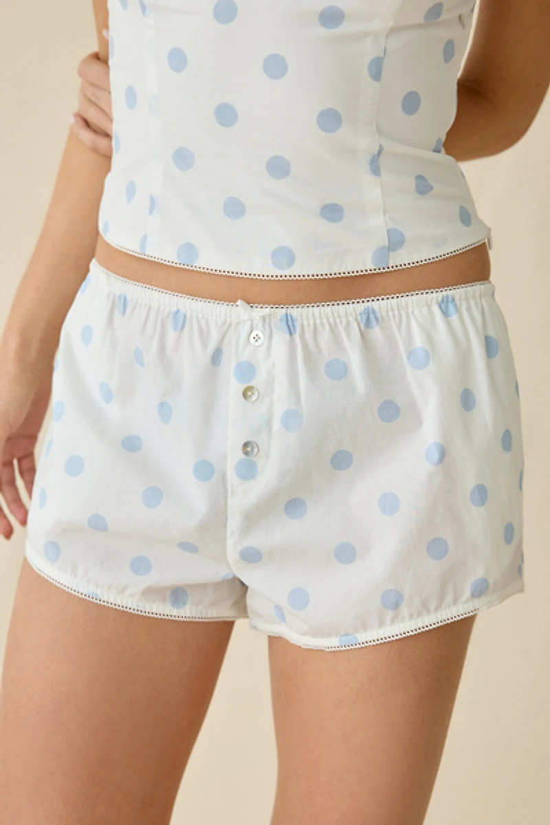 NIA Amaya Polka Dot Micro Shorts