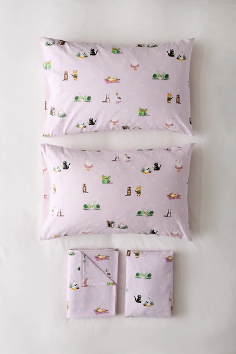 Whimsical Animals Cotton Sheet Set