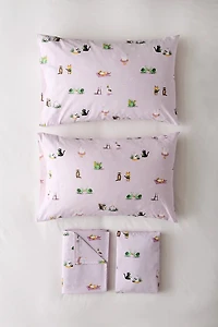 Whimsical Animals Cotton Sheet Set