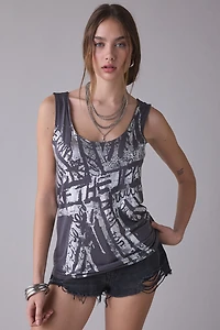 UO Kingston Graphic Oversized Tank Top