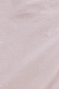 Jordan Reversible Piped Edge Cotton Percale Duvet Cover