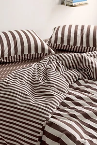 Rowen Striped Patterned Reversible Duvet Cover