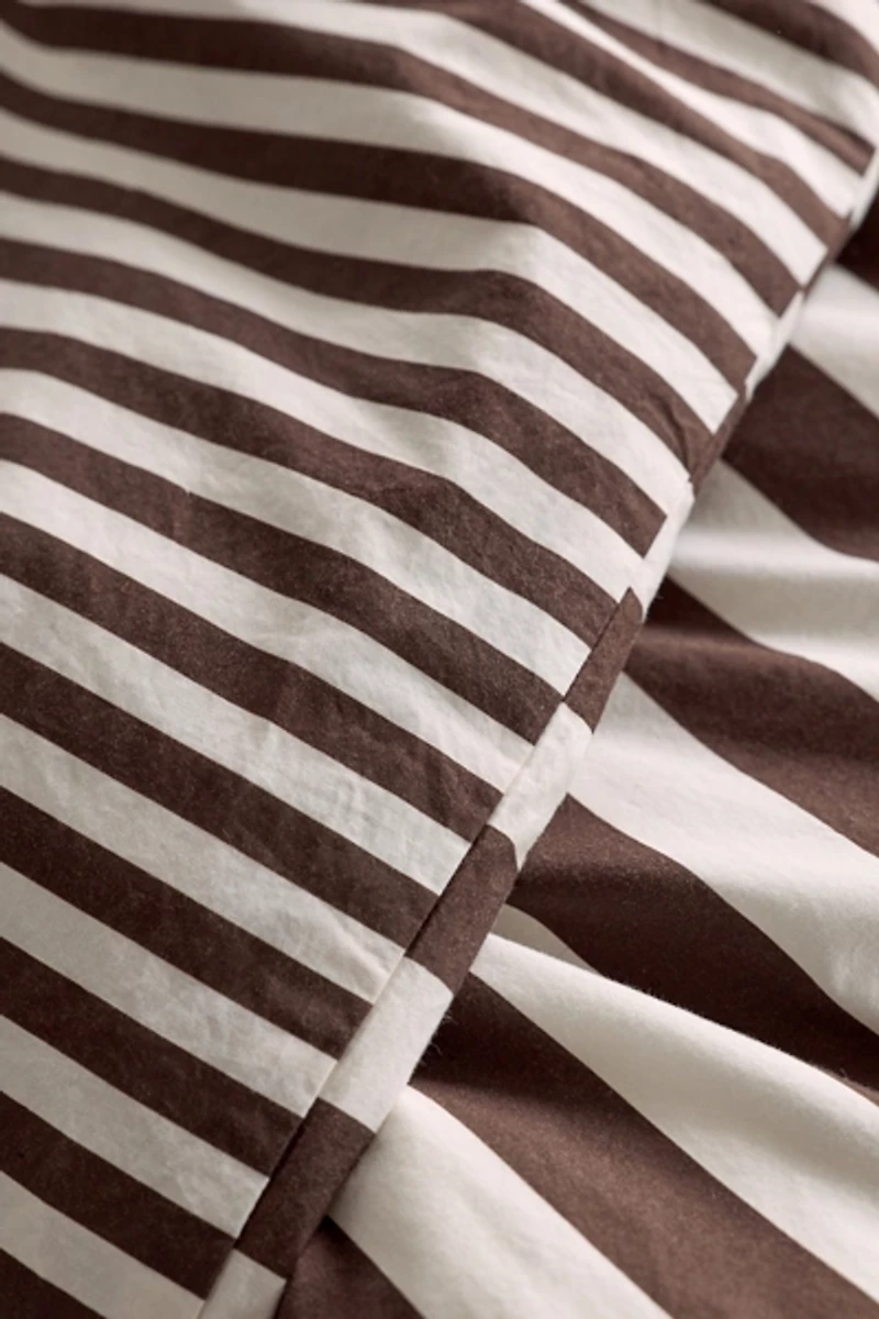 Rowen Striped Patterned Reversible Duvet Cover