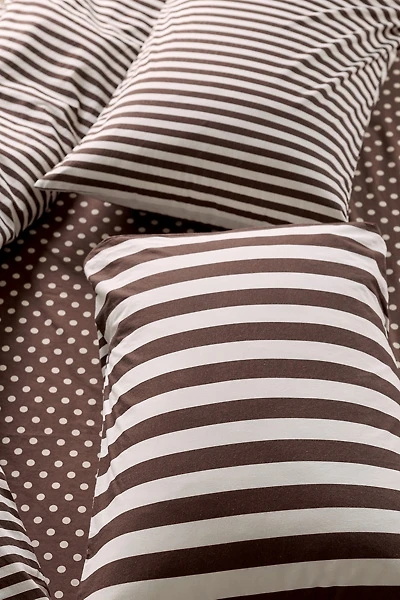 Rowen Striped Patterned Reversible Sham Set