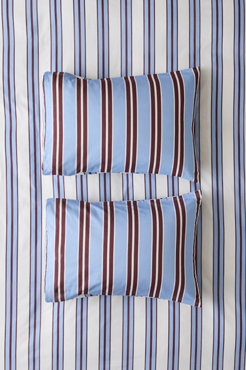Rowen Striped Patterned Reversible Sham Set
