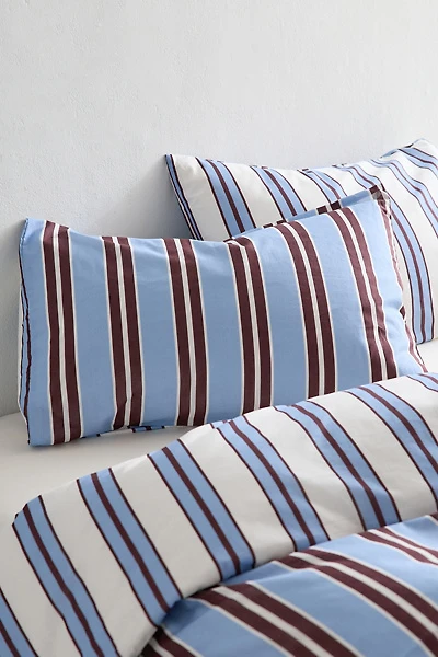 Rowen Striped Patterned Reversible Sham Set