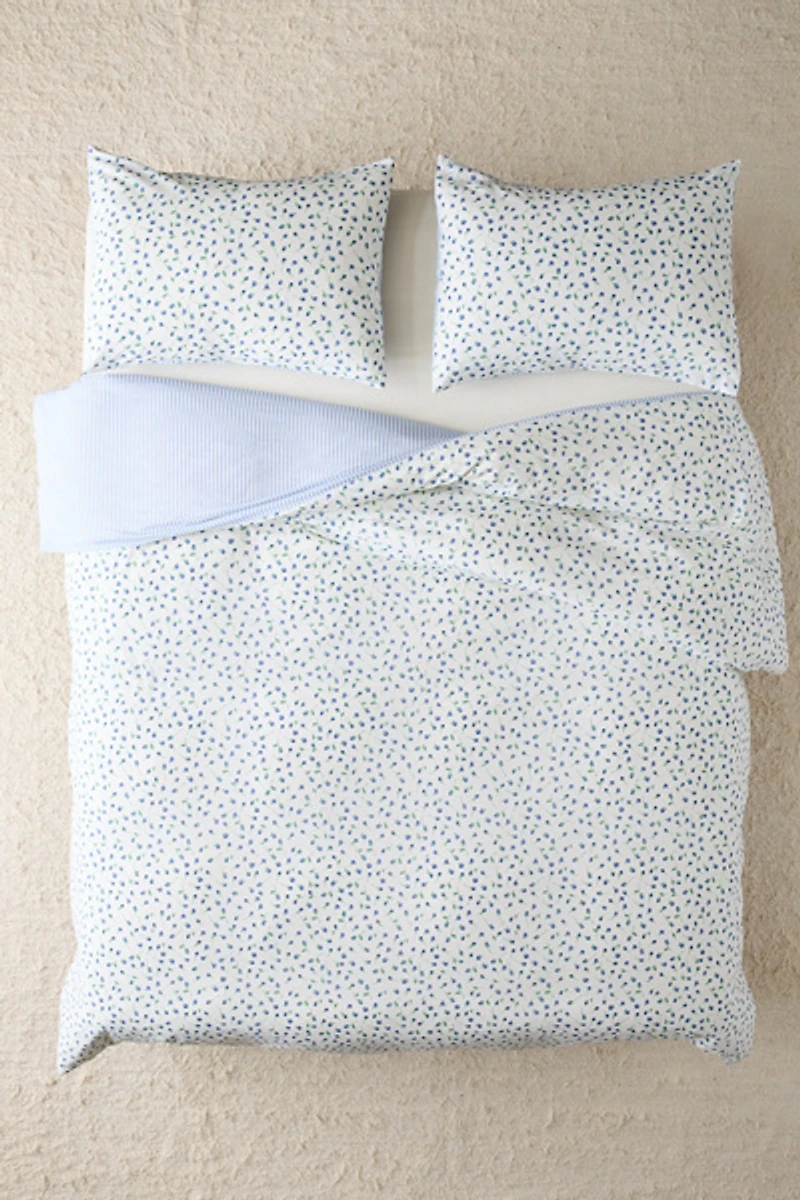 Maise Floral Patterned Reversible Duvet Cover