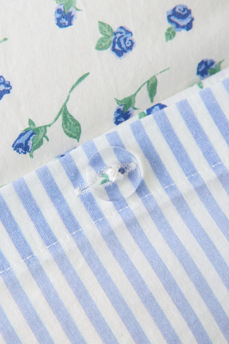 Maise Floral Patterned Reversible Duvet Cover