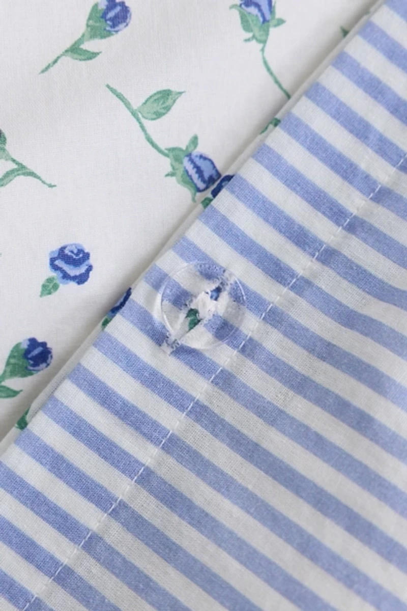 Maise Floral Patterned Reversible Duvet Cover