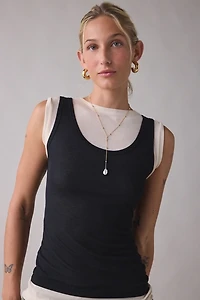 Maude Club Bentley Semi-Sheer Layered Tank Top