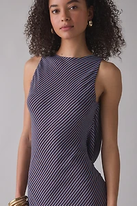 Maude Club Micca Cowl Open-Back Maxi Dress